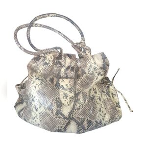 Chaps Est 1978 Vintage Elegant Snakeskin Patterned Ralph Lauren Women's Bag
